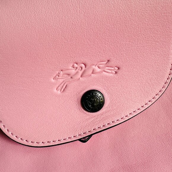 Longchamp Pliage leather backpack, Rose Pink main image 6